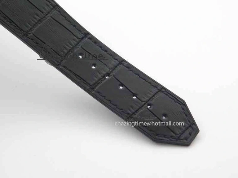 Affordable Fusion 42mm Titanium JJF 1:1 Best Edition RG Bezel Black Dial On Gummy Strap A 6952