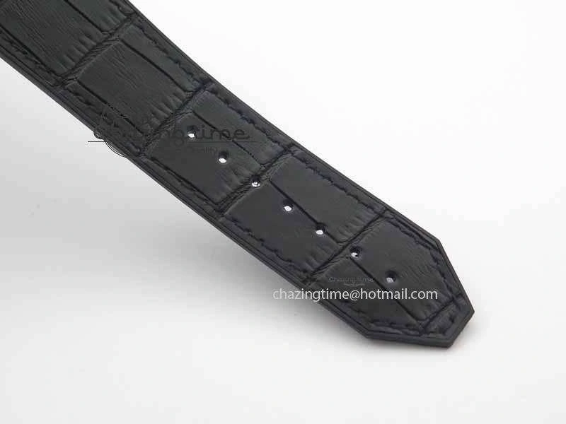 Affordable Fusion 42mm Titanium JJF 1:1 Best Edition RG Bezel Black Dial On Gummy Strap A 6952