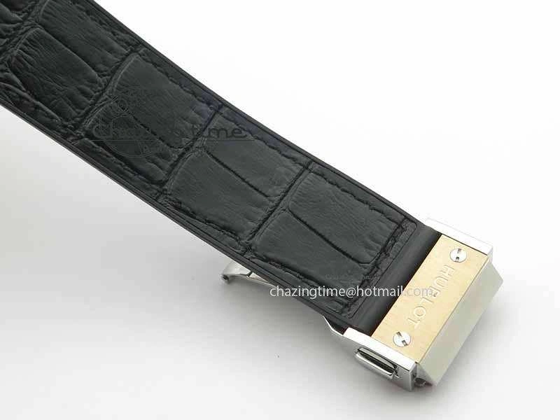Affordable Fusion 42mm Titanium JJF 1:1 Best Edition RG Bezel Black Dial On Gummy Strap A 6952
