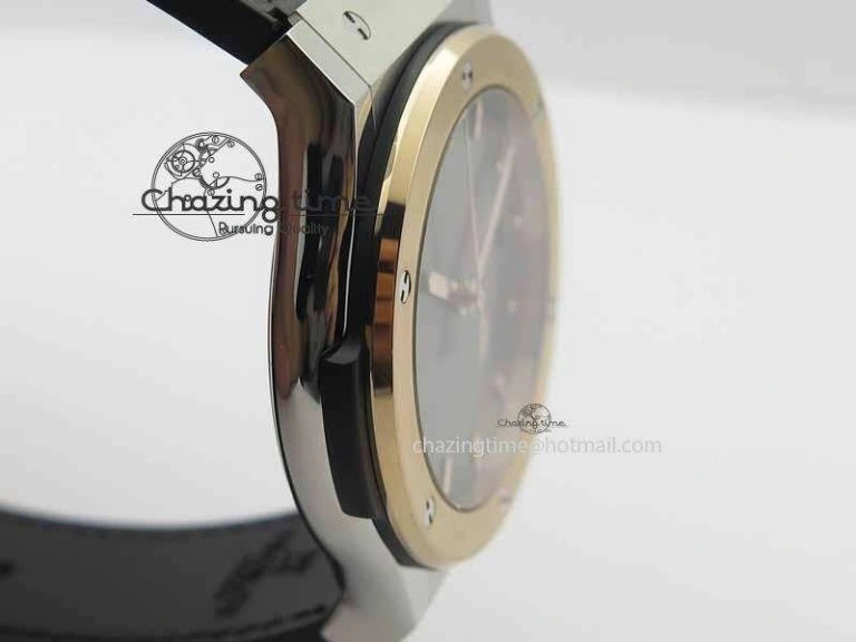 Versatile Fusion 42mm Titanium JJF 1:1 Best Edition RG Bezel Gray Dial On Gummy Strap A 6954