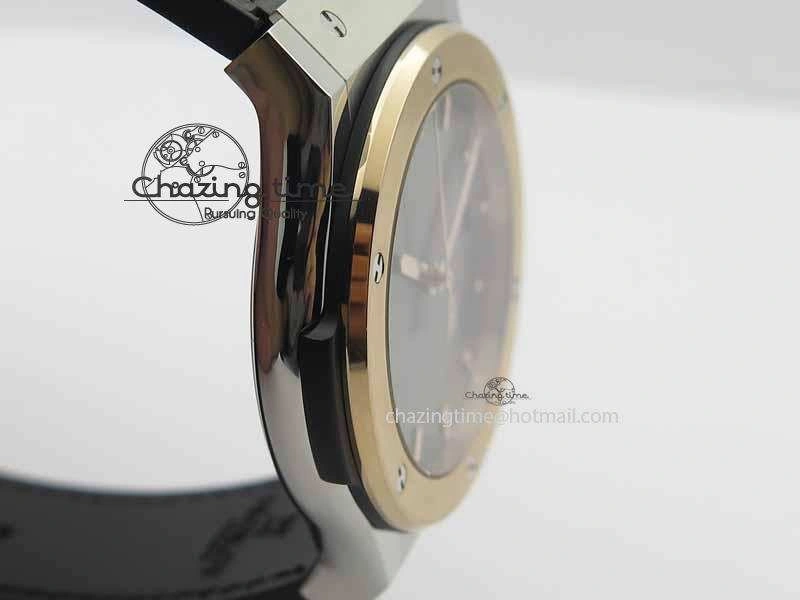 Versatile Fusion 42mm Titanium JJF 1:1 Best Edition RG Bezel Gray Dial On Gummy Strap A 6954