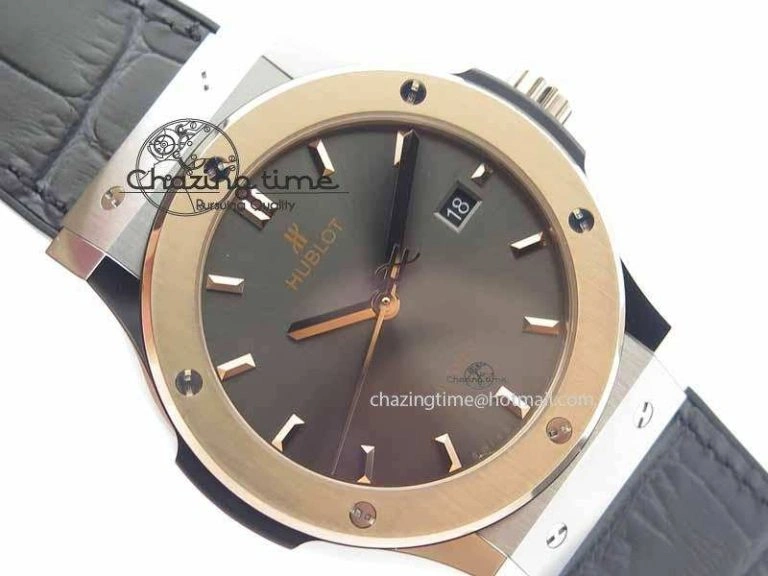 Versatile Fusion 42mm Titanium JJF 1:1 Best Edition RG Bezel Gray Dial On Gummy Strap A 6954