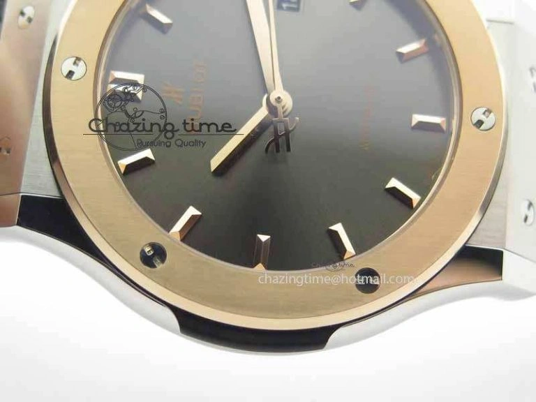 Versatile Fusion 42mm Titanium JJF 1:1 Best Edition RG Bezel Gray Dial On Gummy Strap A 6954