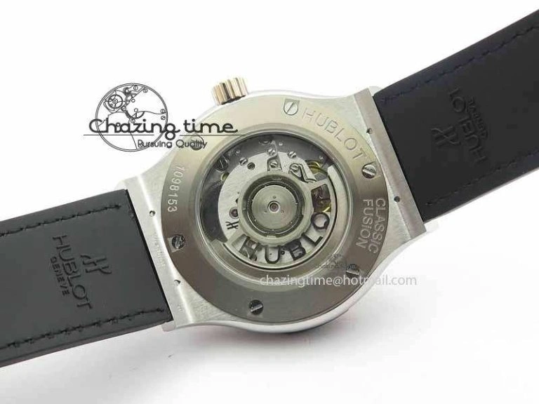 Versatile Fusion 42mm Titanium JJF 1:1 Best Edition RG Bezel Gray Dial On Gummy Strap A 6954