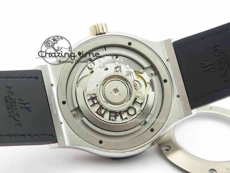 Versatile Fusion 42mm Titanium JJF 1:1 Best Edition RG Bezel Gray Dial On Gummy Strap A 6954