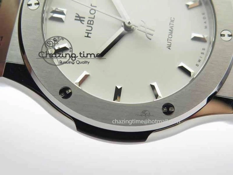 Fusion 42mm Titanium JJF 1:1 Best Edition White Dial On Gummy Strap A WaterResistant 6959
