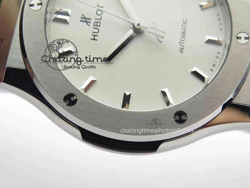 Fusion 42mm Titanium JJF 1:1 Best Edition White Dial On Gummy Strap A WaterResistant 6959