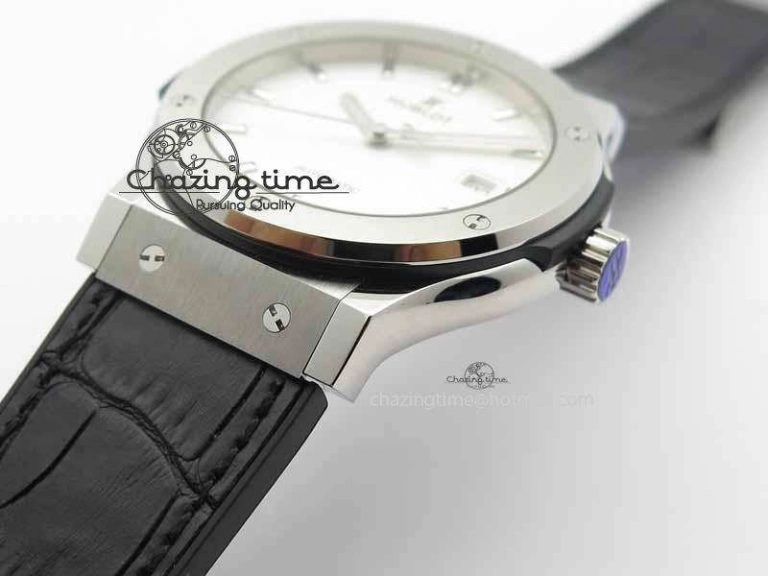 Fusion 42mm Titanium JJF 1:1 Best Edition White Dial On Gummy Strap A WaterResistant 6959