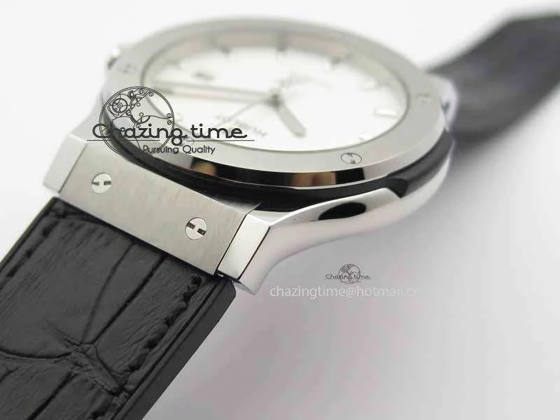 Fusion 42mm Titanium JJF 1:1 Best Edition White Dial On Gummy Strap A WaterResistant 6959