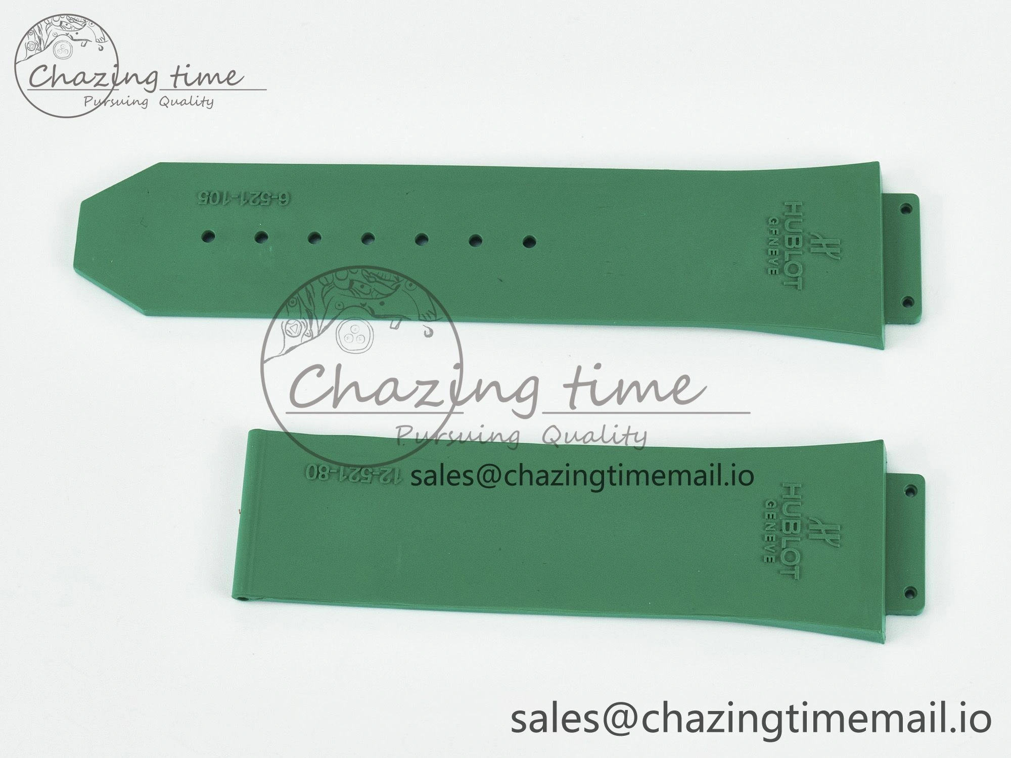 Supportive Fusion 45mm Best Edition Green Rubber Strap (Fits the Gen size) 4056