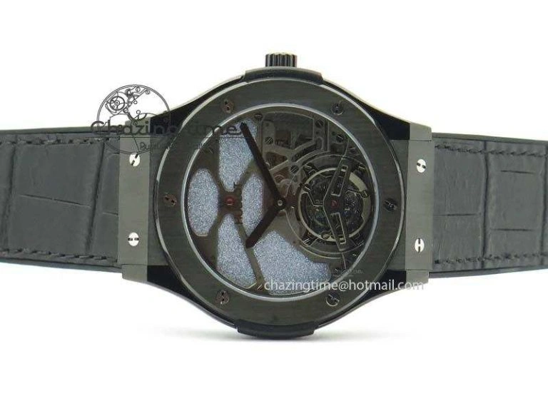 Fusion 45mm DLC CY Best Edition SKELETON FLYING TOURBILLION ZipUp 6964