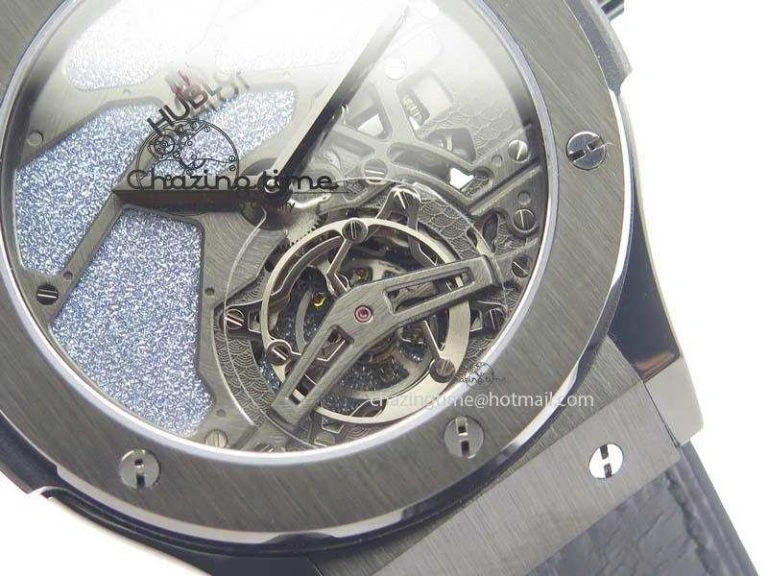 Fusion 45mm DLC CY Best Edition SKELETON FLYING TOURBILLION ZipUp 6964