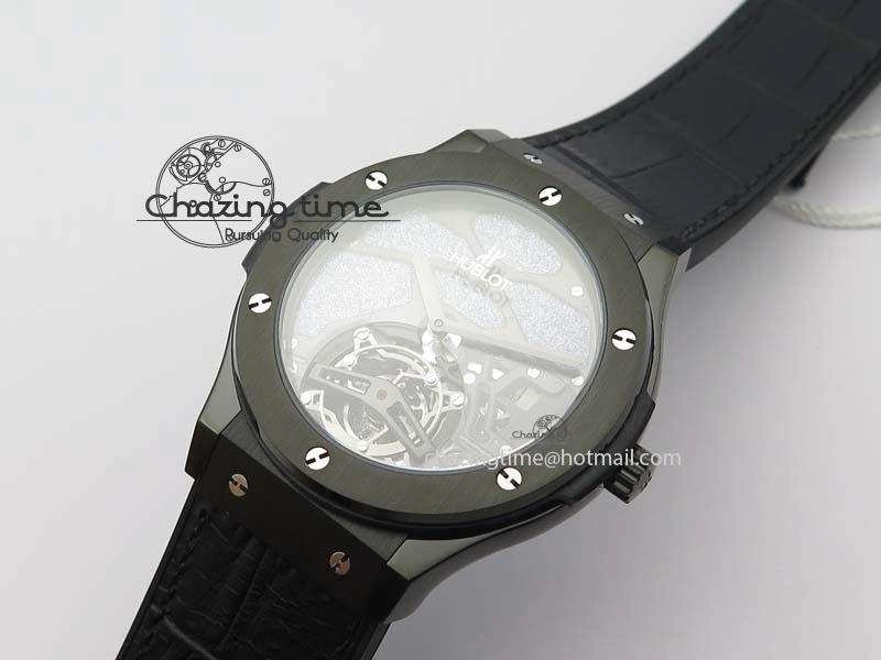 Fusion 45mm DLC CY Best Edition SKELETON FLYING TOURBILLION ZipUp 6964