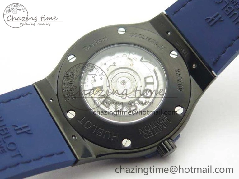 Reliable Fusion 45mm DLC SRF Best Edition Blue Dial On Gummy Strap A 6941