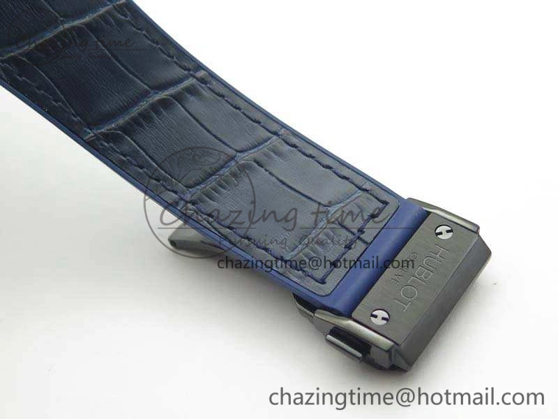 Reliable Fusion 45mm DLC SRF Best Edition Blue Dial On Gummy Strap A 6941