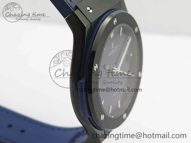 Reliable Fusion 45mm DLC SRF Best Edition Blue Dial On Gummy Strap A 6941