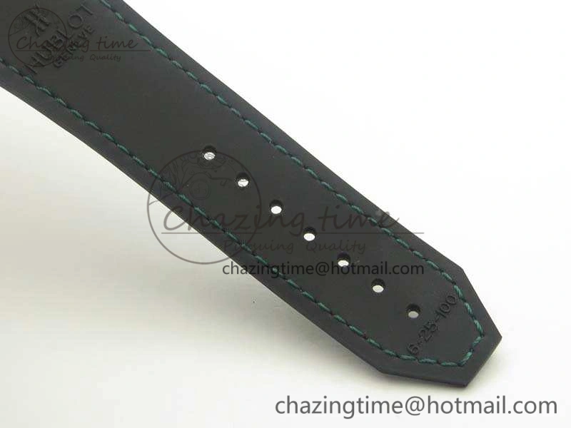 Snug Fusion 45mm RG Berluti Scritto SRF Best Edition Black Leather Dial On Gummy Strap A2892 V 6909