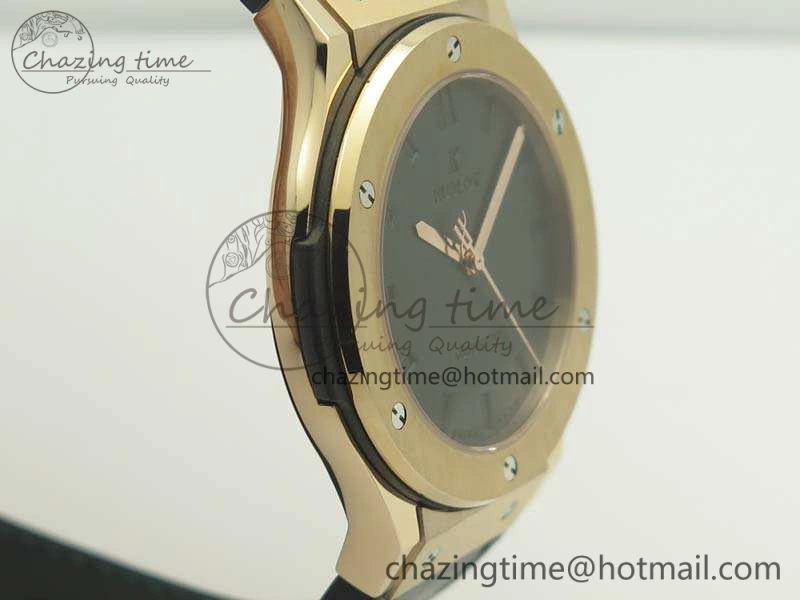 Snug Fusion 45mm RG Berluti Scritto SRF Best Edition Black Leather Dial On Gummy Strap A2892 V 6909