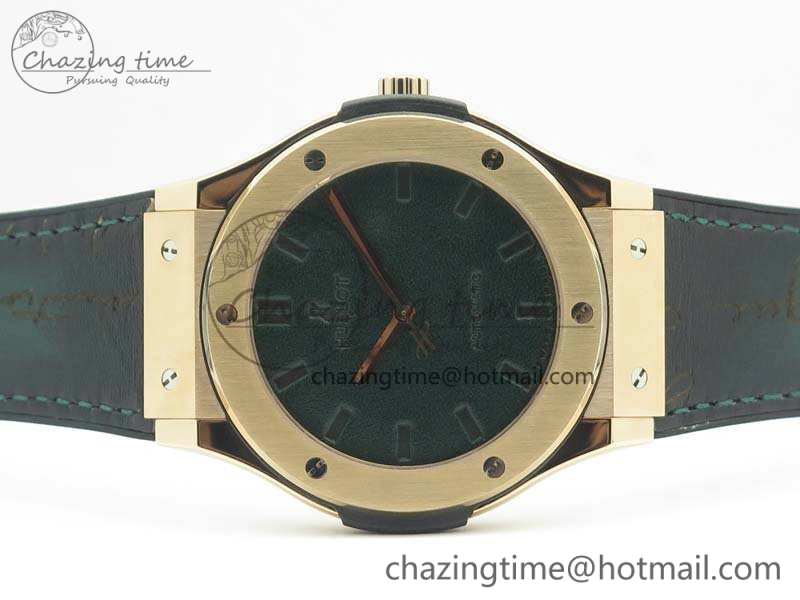 Snug Fusion 45mm RG Berluti Scritto SRF Best Edition Black Leather Dial On Gummy Strap A2892 V 6909