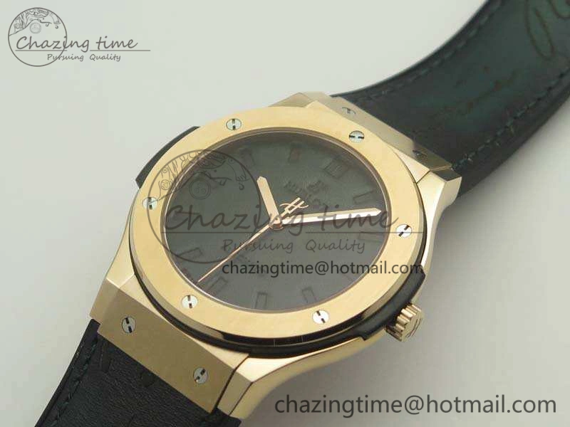 Snug Fusion 45mm RG Berluti Scritto SRF Best Edition Black Leather Dial On Gummy Strap A2892 V 6909