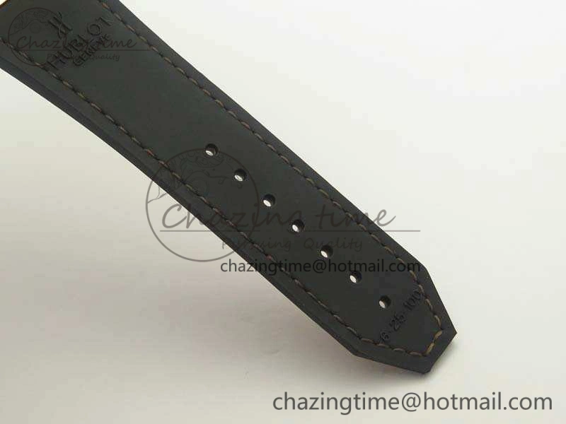Supportive Fusion 45mm RG Berluti Scritto SRF Best Edition Brown Leather Dial On Gummy Strap A2892 V 6910