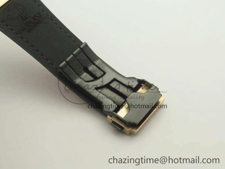 Supportive Fusion 45mm RG Berluti Scritto SRF Best Edition Brown Leather Dial On Gummy Strap A2892 V 6910