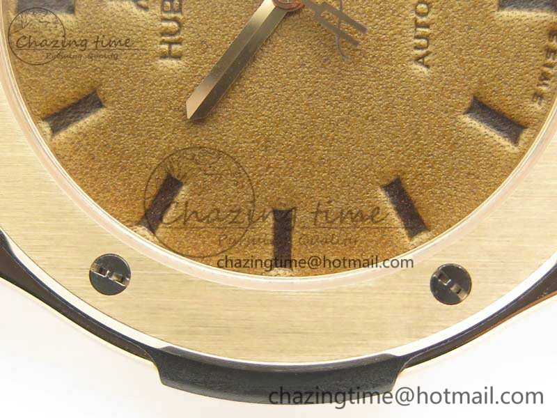 Supportive Fusion 45mm RG Berluti Scritto SRF Best Edition Brown Leather Dial On Gummy Strap A2892 V 6910