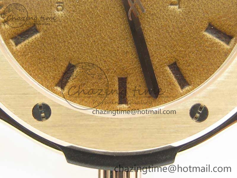Supportive Fusion 45mm RG Berluti Scritto SRF Best Edition Brown Leather Dial On Gummy Strap A2892 V 6910