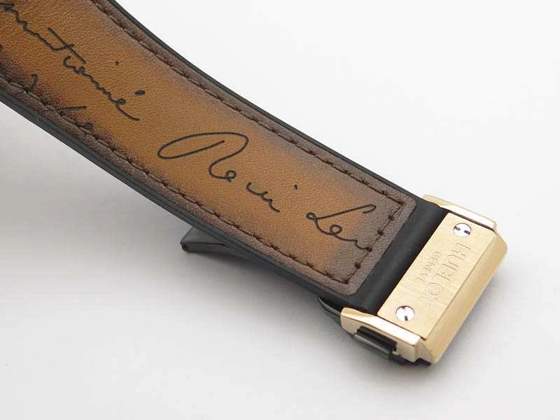 Youthful Fusion 45mm RG Berluti Scritto SRF Best Edition Brown Leather Dial On Gummy Strap A 6950
