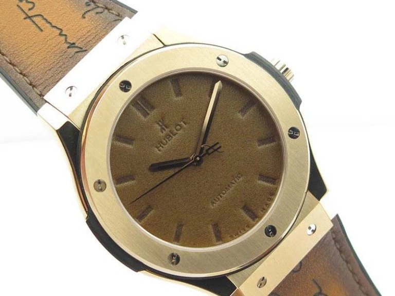 Youthful Fusion 45mm RG Berluti Scritto SRF Best Edition Brown Leather Dial On Gummy Strap A 6950