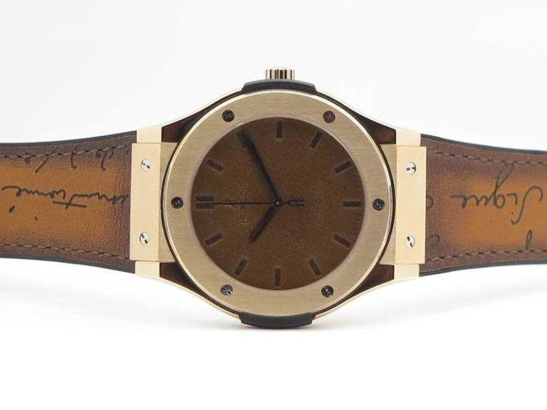 Youthful Fusion 45mm RG Berluti Scritto SRF Best Edition Brown Leather Dial On Gummy Strap A 6950