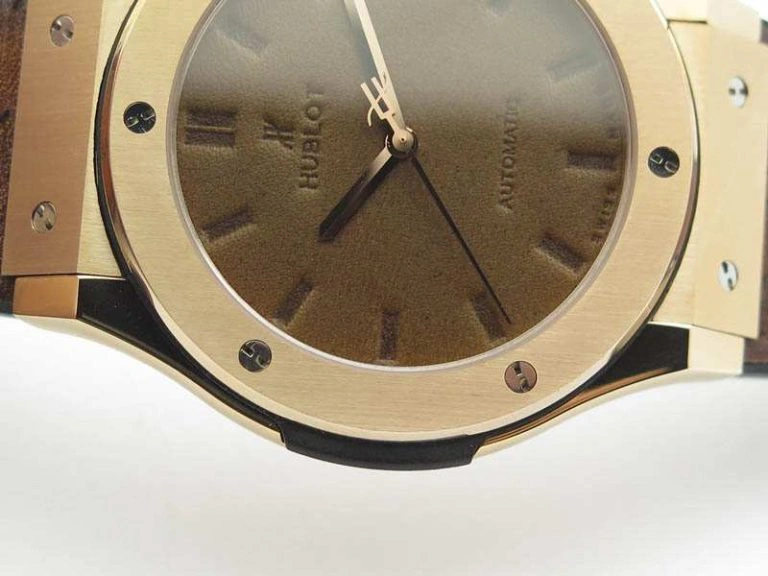 Youthful Fusion 45mm RG Berluti Scritto SRF Best Edition Brown Leather Dial On Gummy Strap A 6950
