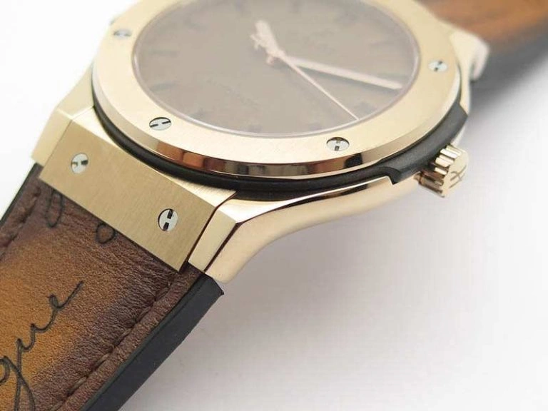 Youthful Fusion 45mm RG Berluti Scritto SRF Best Edition Brown Leather Dial On Gummy Strap A 6950