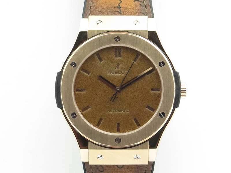 Youthful Fusion 45mm RG Berluti Scritto SRF Best Edition Brown Leather Dial On Gummy Strap A 6950