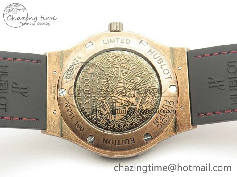 SmartChoice Fusion 45mm RG Engravings Case SRF Best Edition Red Dial On Red Gummy Strap A2892 (Free Box) 6897