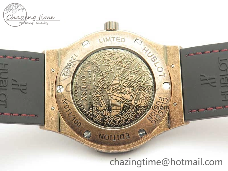 SmartChoice Fusion 45mm RG Engravings Case SRF Best Edition Red Dial On Red Gummy Strap A2892 (Free Box) 6897
