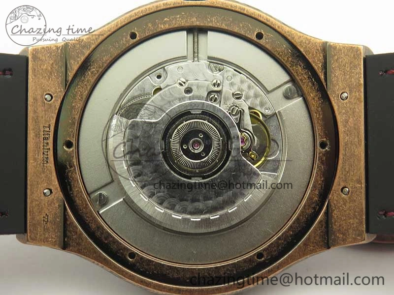 SmartChoice Fusion 45mm RG Engravings Case SRF Best Edition Red Dial On Red Gummy Strap A2892 (Free Box) 6897