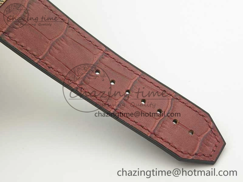 SmartChoice Fusion 45mm RG Engravings Case SRF Best Edition Red Dial On Red Gummy Strap A2892 (Free Box) 6897