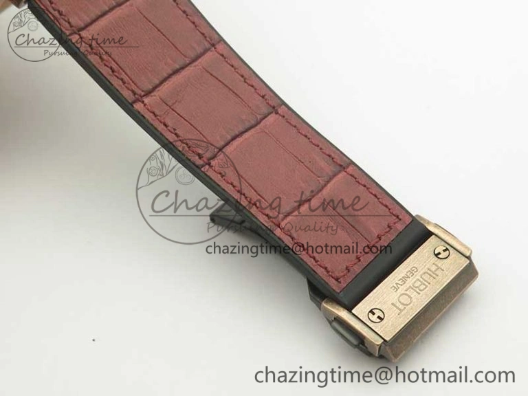 SmartChoice Fusion 45mm RG Engravings Case SRF Best Edition Red Dial On Red Gummy Strap A2892 (Free Box) 6897