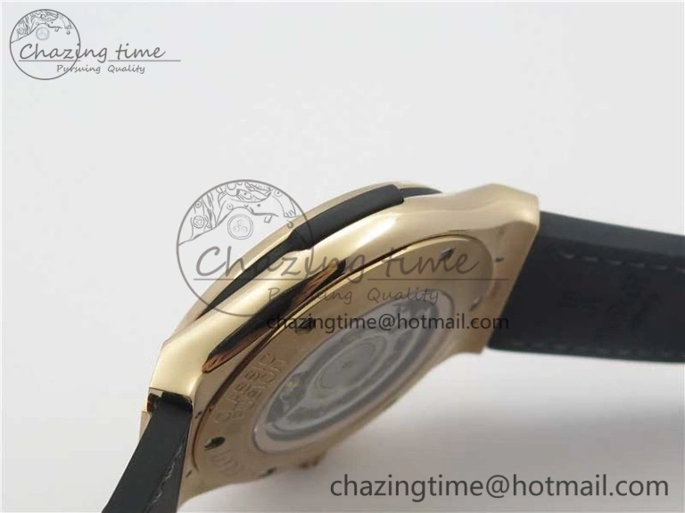 Fusion 45mm RG WWF 1:1 Best Edition Black Dial on Black Gummy Strap A GoodFit 6839