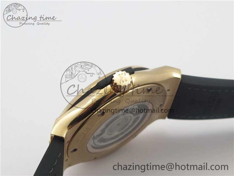 Fusion 45mm RG WWF 1:1 Best Edition Black Dial on Black Gummy Strap A GoodFit 6839