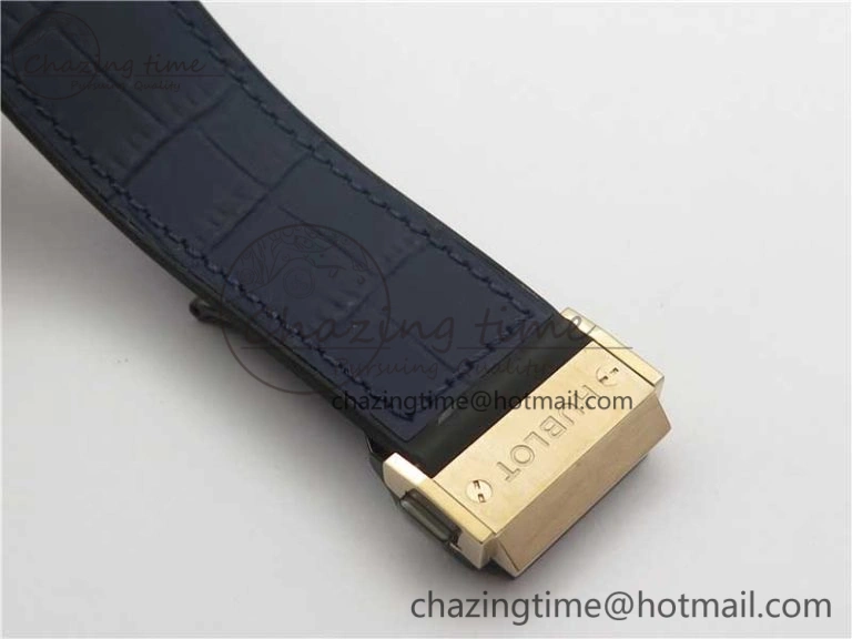 ZipUp Fusion 45mm RG WWF 1:1 Best Edition Blue Dial on Blue Gummy Strap A 6837