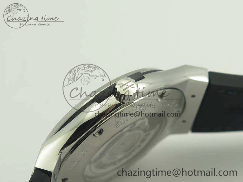 Soft Fusion 45mm SS Berluti Scritto SRF Best Edition Black Leather Dial On Gummy Strap A2892 V 6908