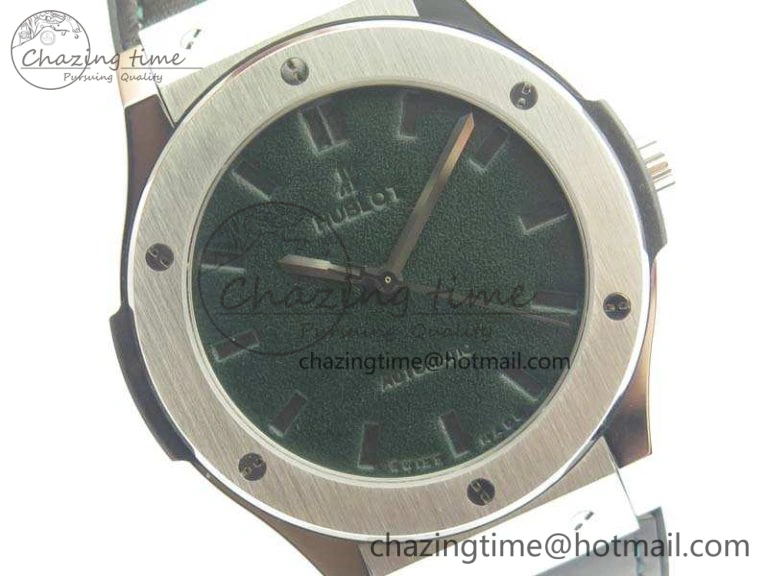 Soft Fusion 45mm SS Berluti Scritto SRF Best Edition Black Leather Dial On Gummy Strap A2892 V 6908