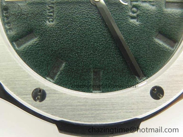 Soft Fusion 45mm SS Berluti Scritto SRF Best Edition Black Leather Dial On Gummy Strap A2892 V 6908
