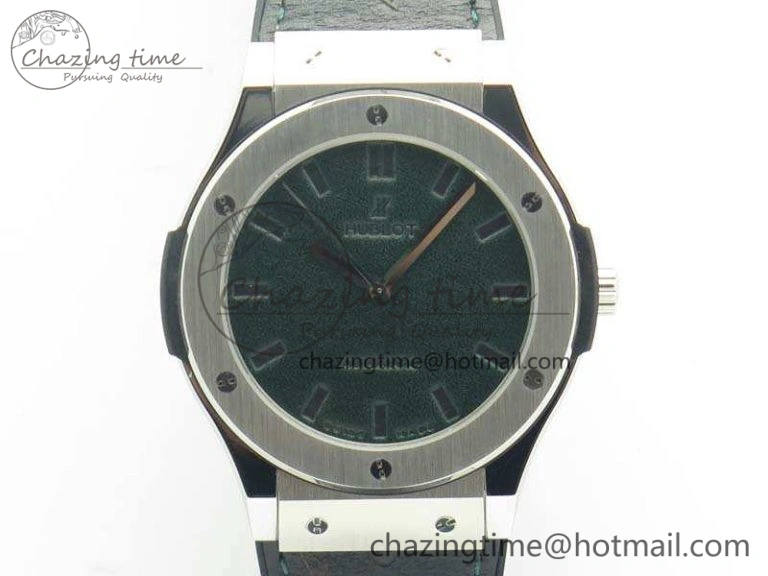 Soft Fusion 45mm SS Berluti Scritto SRF Best Edition Black Leather Dial On Gummy Strap A2892 V 6908