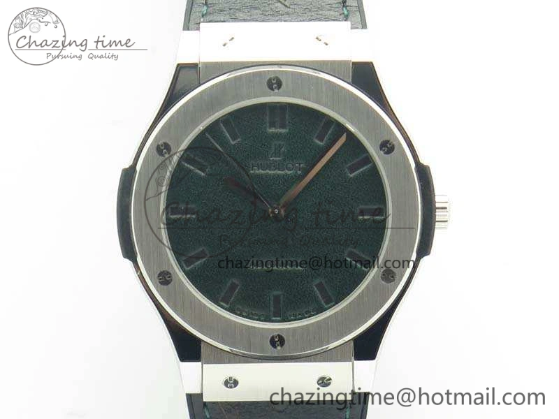 Soft Fusion 45mm SS Berluti Scritto SRF Best Edition Black Leather Dial On Gummy Strap A2892 V 6908