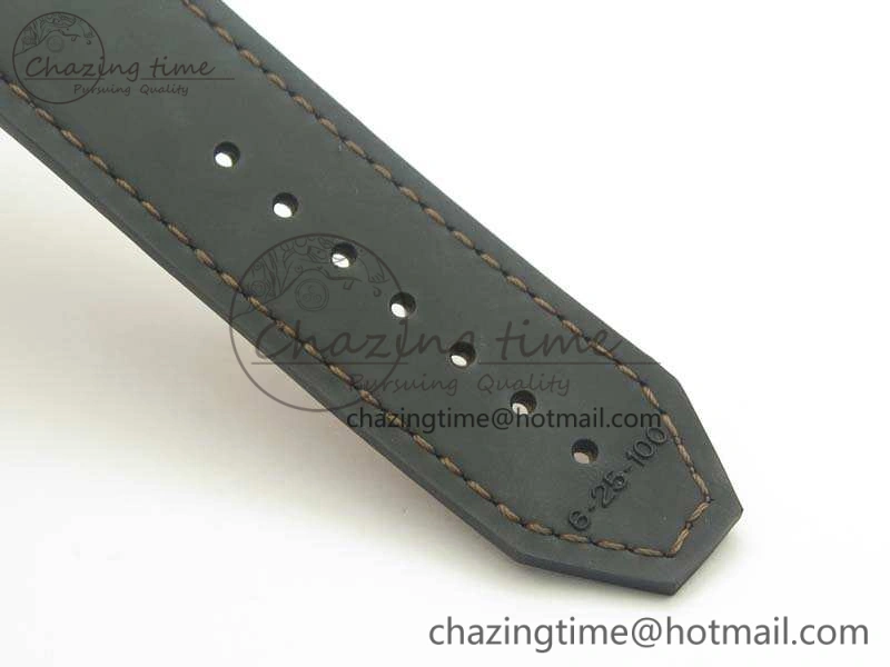 Snug Fusion 45mm SS Berluti Scritto SRF Best Edition Brown Leather Dial On Gummy Strap A2892 V 6907
