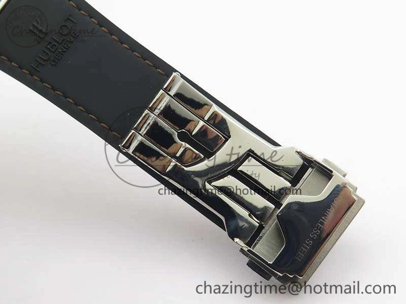 Fusion 45mm SS Berluti Scritto SRF Best Edition Brown Leather Dial On Gummy Strap A Tailored 6942