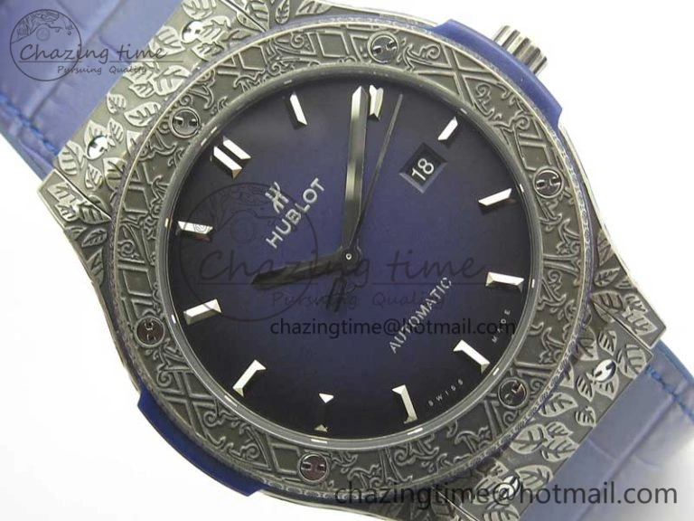 Fusion 45mm SS Engravings Case SRF Best Edition Blue Dial On Blue Gummy Strap A2892 (Free Box) MultiPurpose 6895